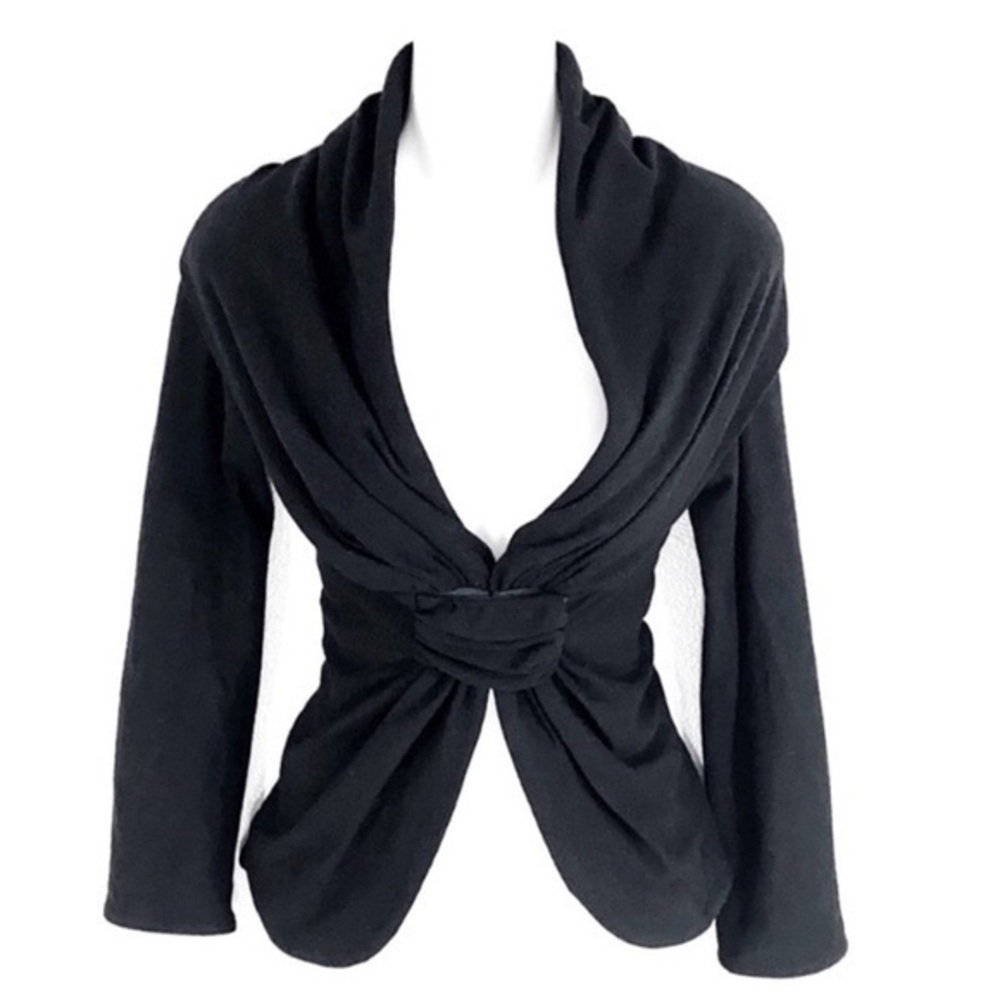 Charles Chang-Lima black wool stretch jacket